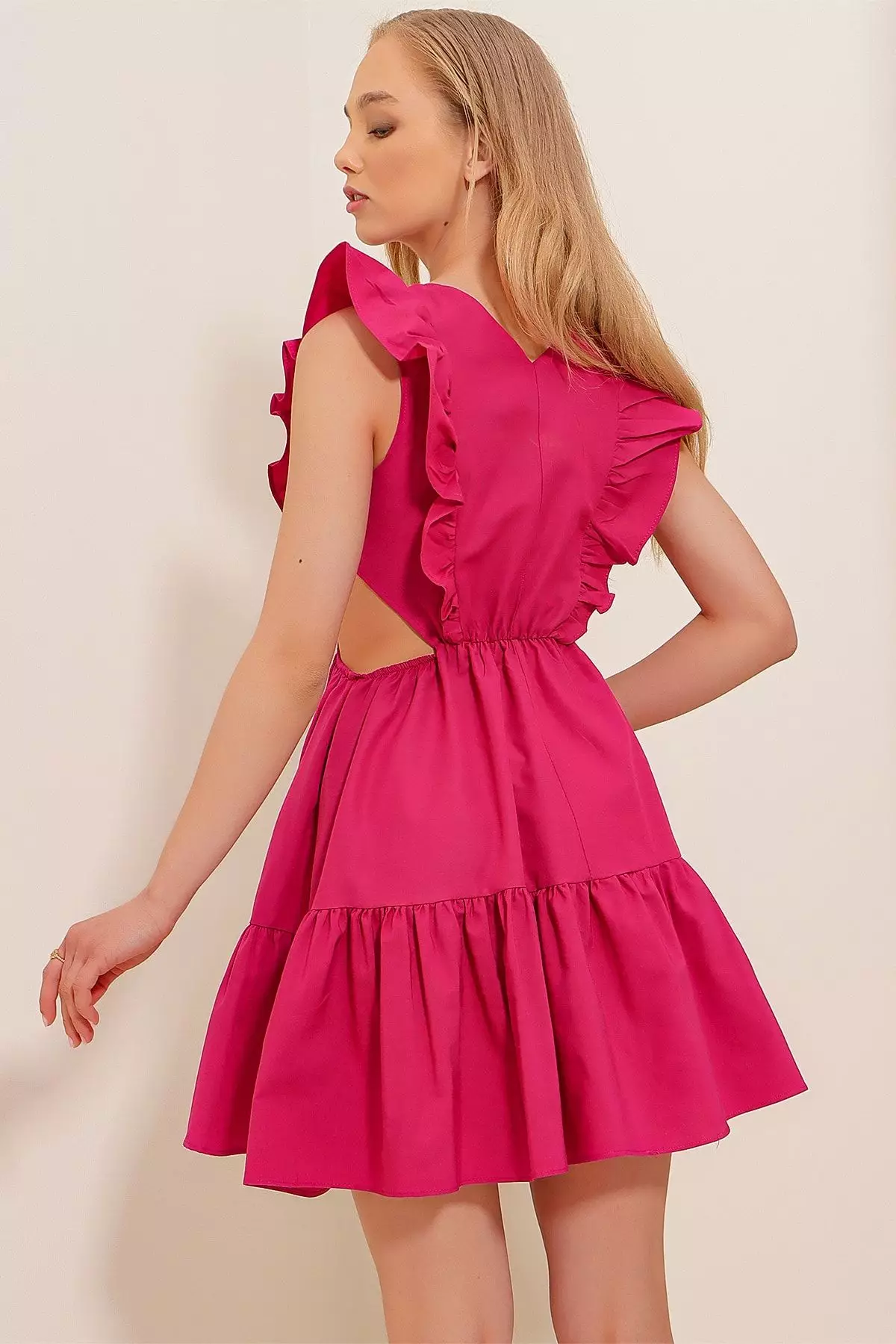 Frilled Mini Dress