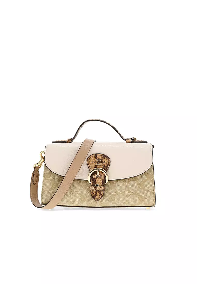 Coach COACH 蔻馳 Kleo 24 Top Handle Top Handle Bump pebblestone snake