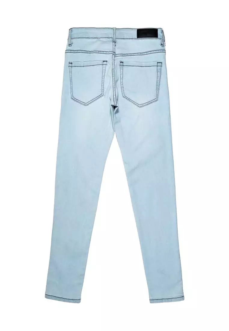 Denim Washed Light Blue Jeans