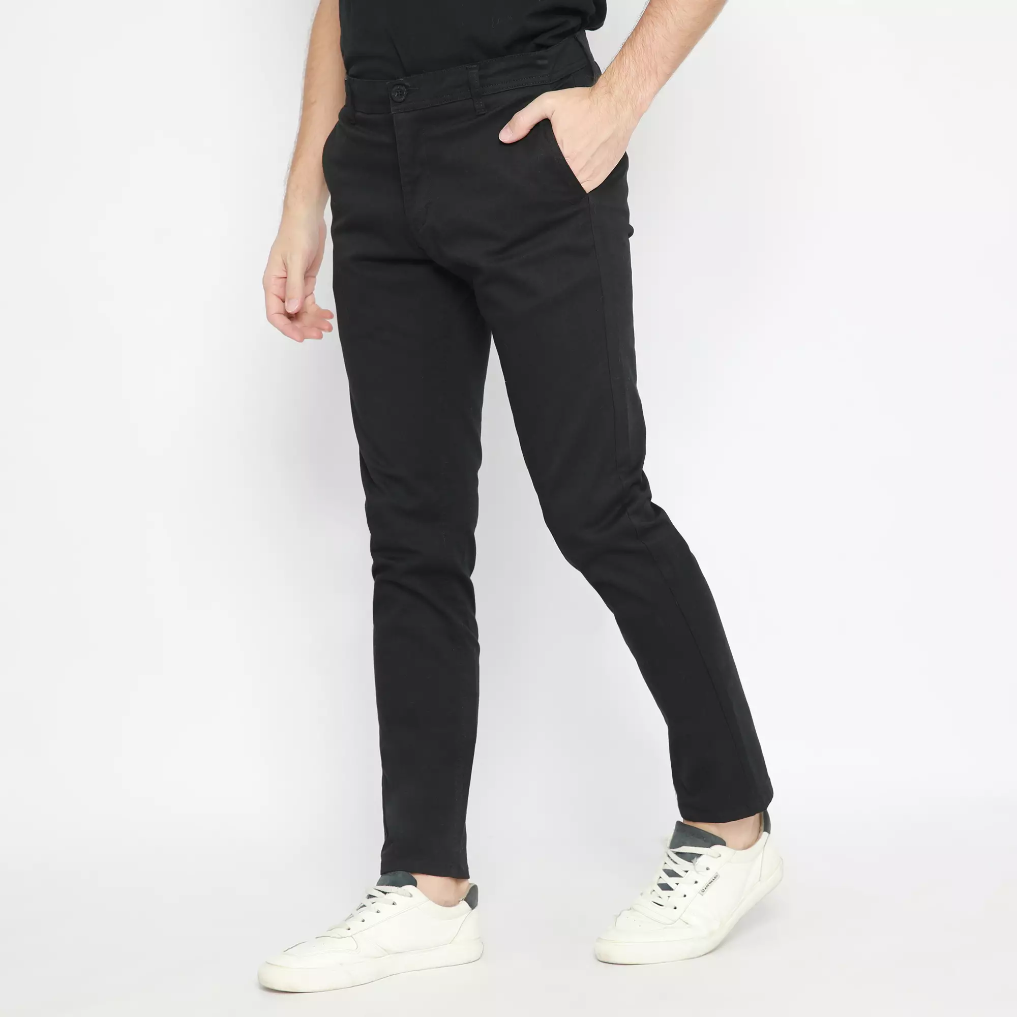 Platini Celana Chino Pria Panjang Black 61516