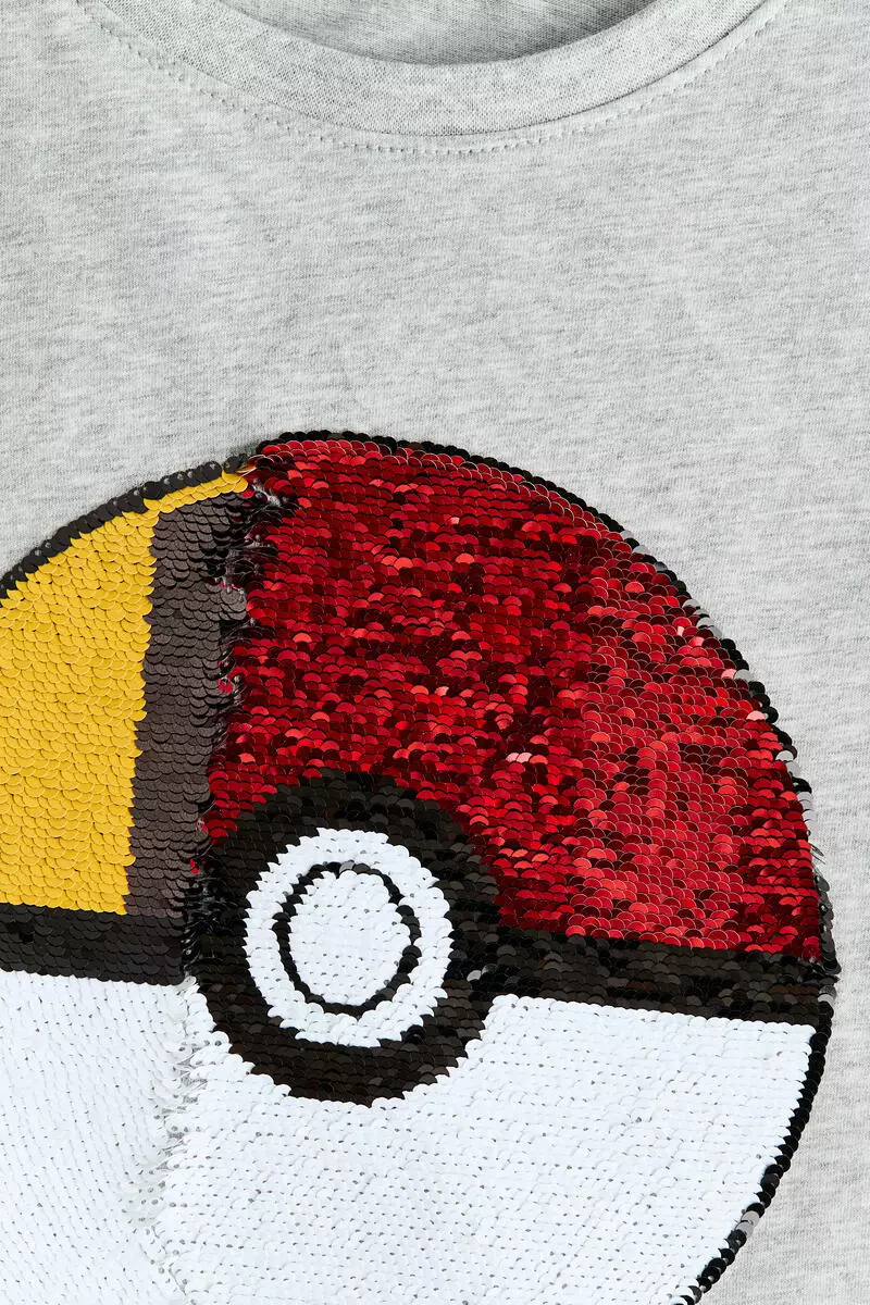 Reversible sequin T-shirt
