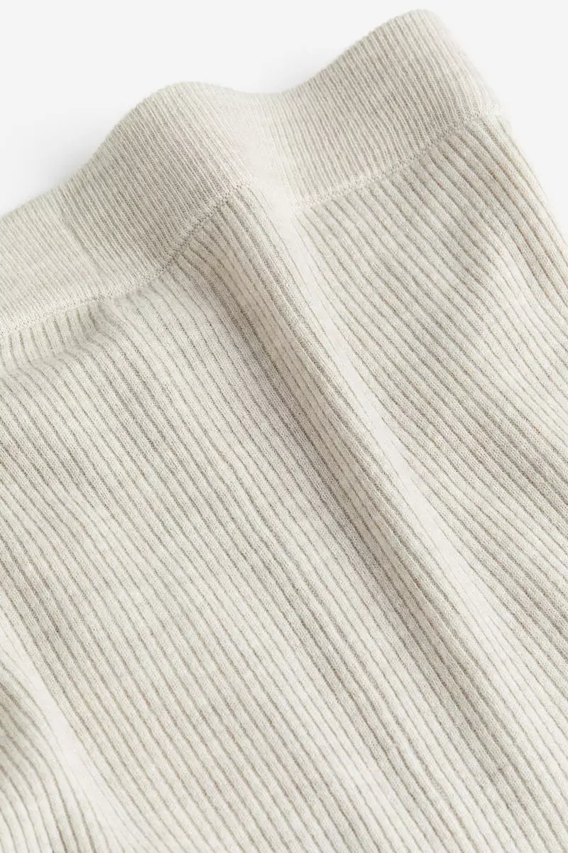 MAMA Rib-knit leggings