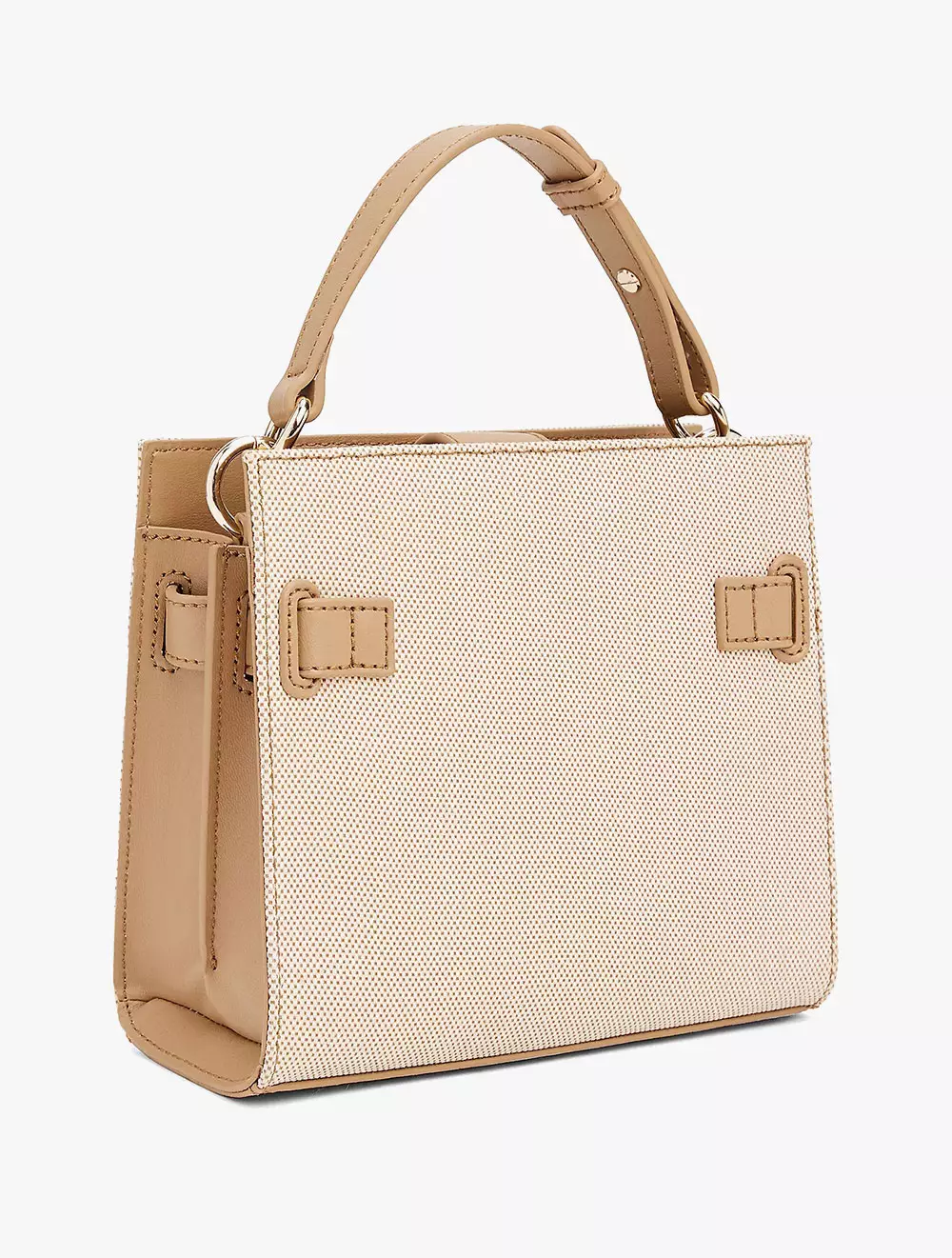 Tommy Hilfiger - Monogram Chain-Strap Mini Crossbody Bag - Beige