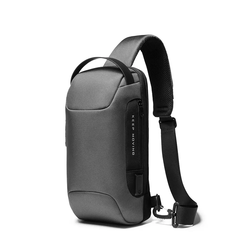 Bange BG22085 Tas Selempang Sling Bag Pria Lock - BLACK