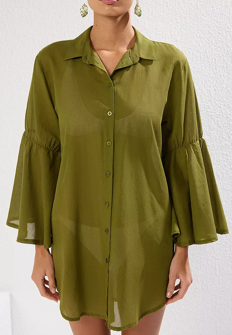 荷葉連身迷你裙