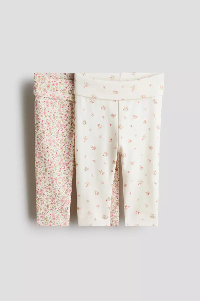 2-pack cotton jersey leggings