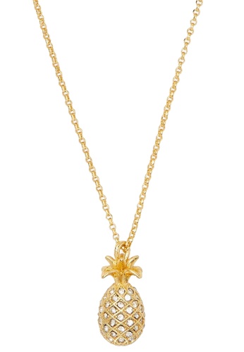 Buy Kate Spade Kate Spade Pineapple Passion Mini Pendant Necklace in Clear/  Gold K8037 2023 Online | ZALORA Singapore
