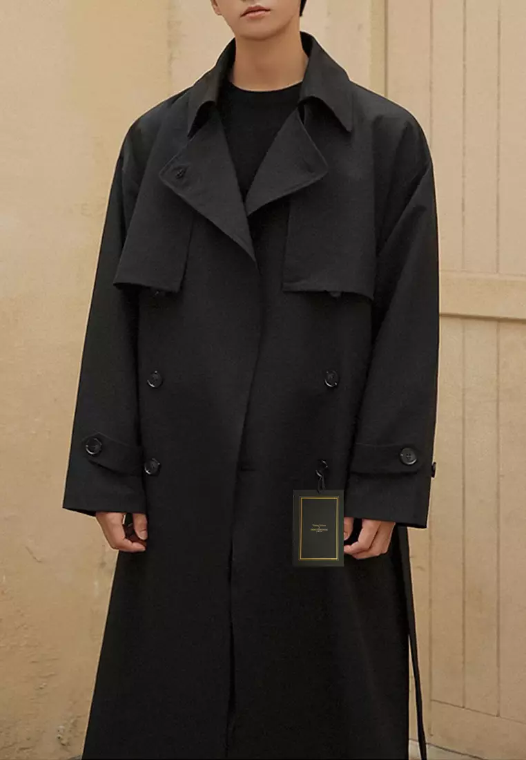 Thin Double Breasted Trench Coat MYQ8350