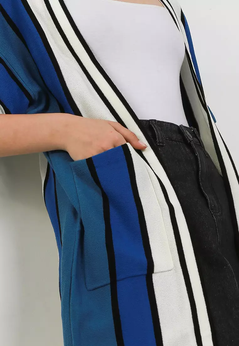 Vertical Stripe Cardigan