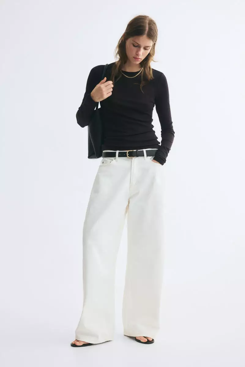 Pima cotton jersey top