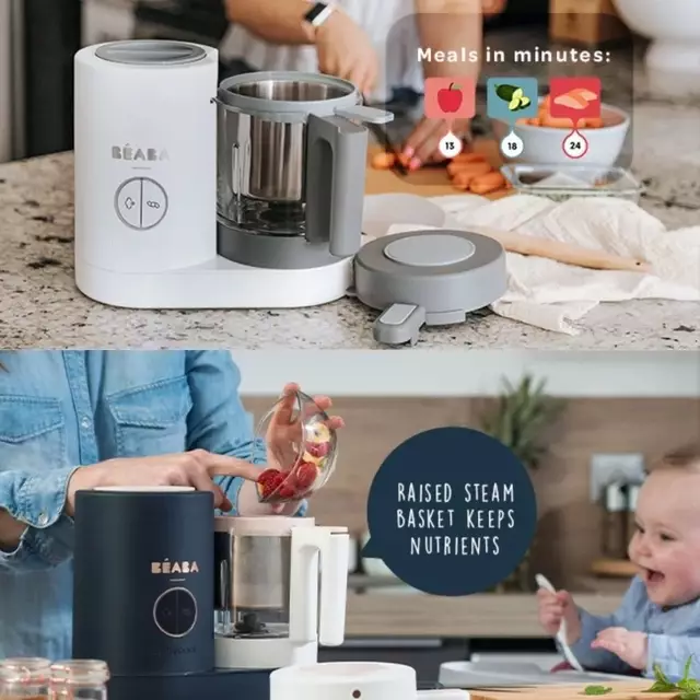 Beaba Babycook Neo Baby Food Maker Mineral Grey - Mesin Memasak MPASI & Makanan Bayi
