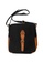 Oxhide black Canvas Leather mens BLACK Sling bag- Messanger Bag -JG222 BLACK 544AEACD9A1BB5GS_1