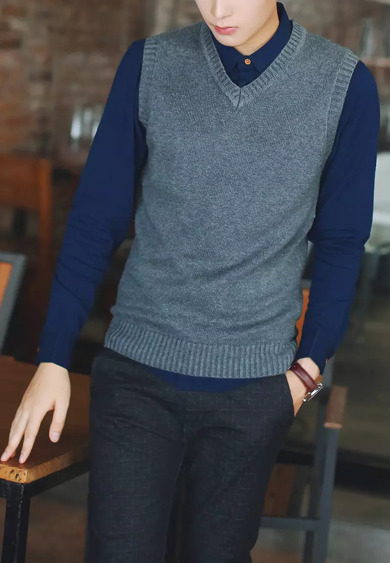 V-neck Casual Vest XH2019