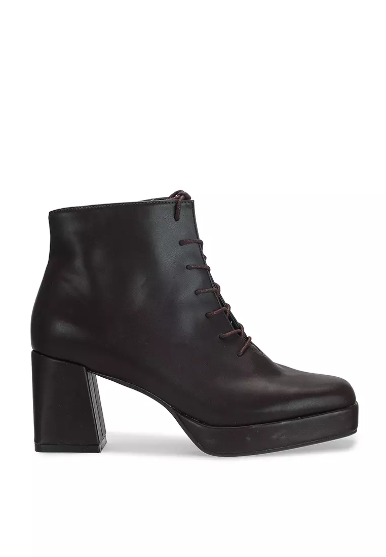 Discount on Heather  shoes - SKU: Lace-Up Short Boots