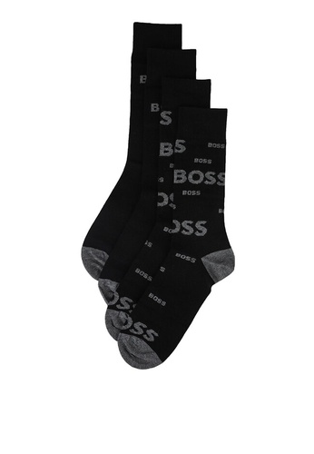 BOSS black 2-Pack RS Logo Crew Socks A3429AABEA3207GS_1