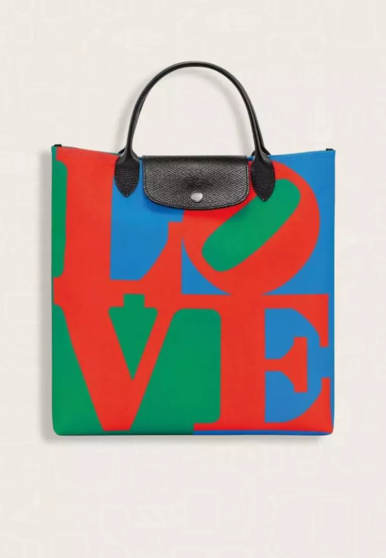 Jual LONGCHAMP Longchamp X Robert Indiana Handbag L Red Original