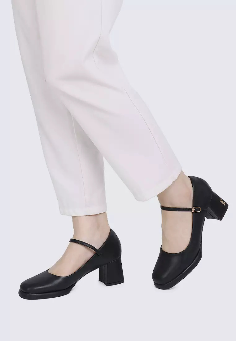 Denise Comfy Fit Footbed Microfiber Leather Mary Jane