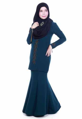 Farosa Kurung Deandra Emerald Green from Farosa in Green