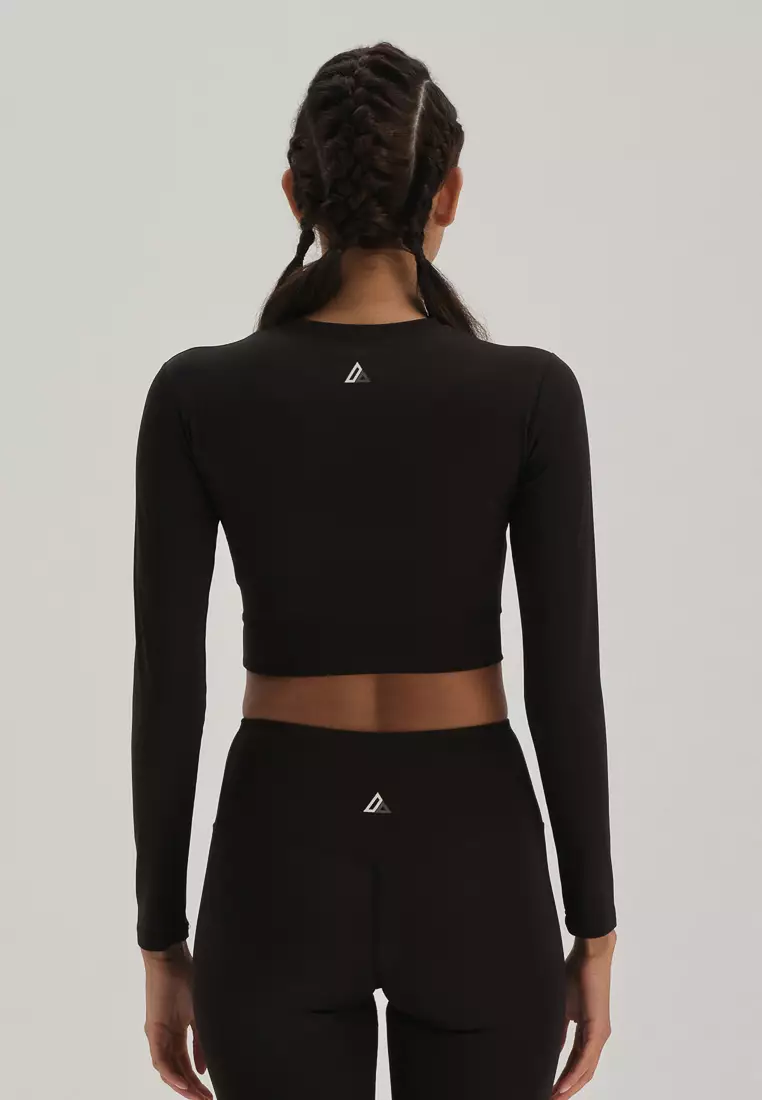 Lululemon Athletica Solid Black Long Sleeve T-Shirt Size 10 - 46% off