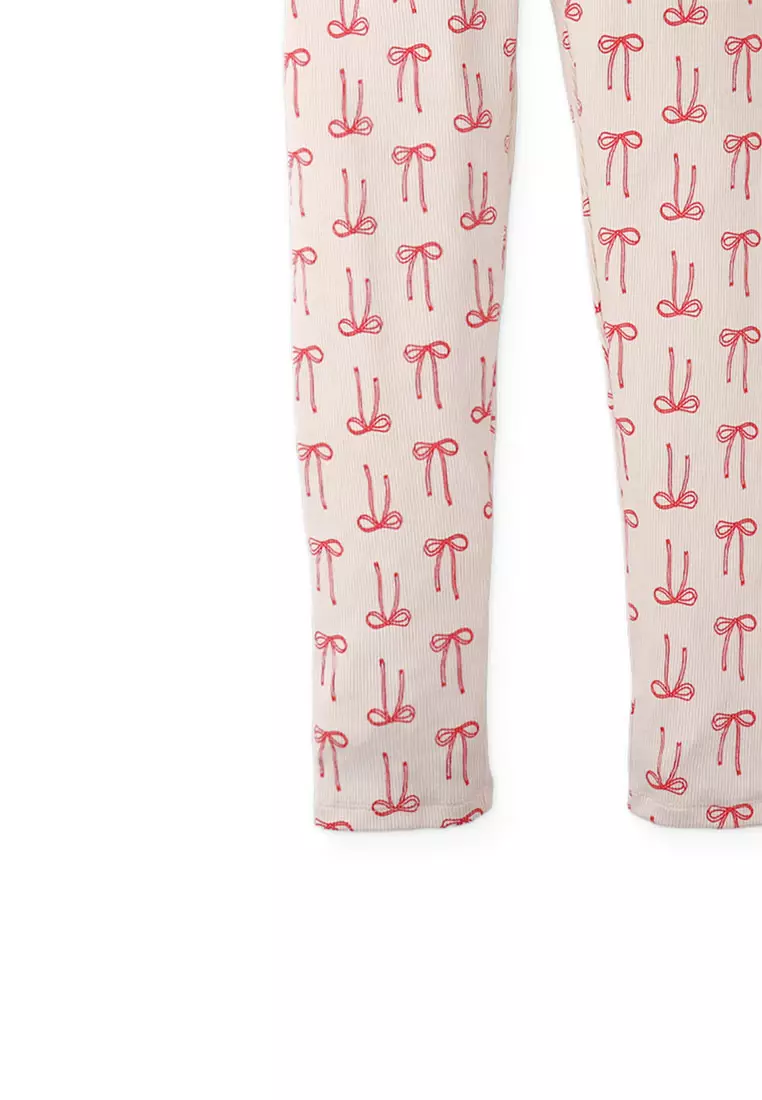Lulu Leggings with All-Over Bow Print