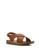 NOVENI brown Cross-Strap Sandals 35D51SHF4CD2D7GS_2