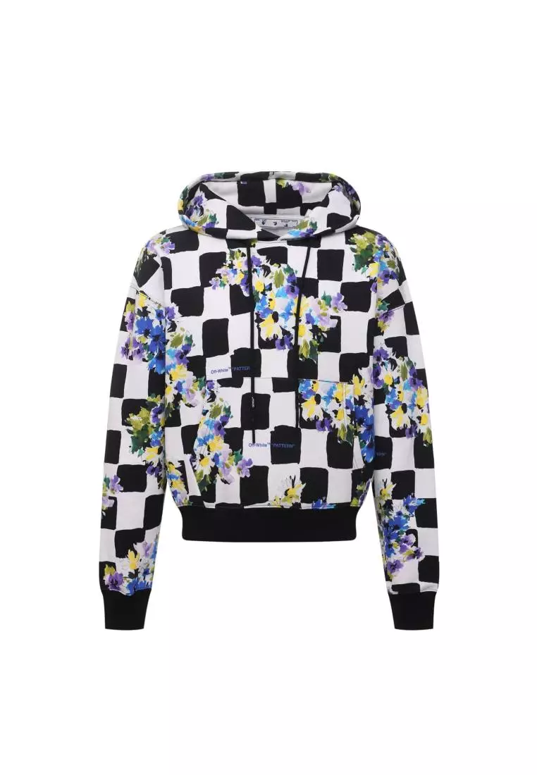 White and black off white hoodie outlet