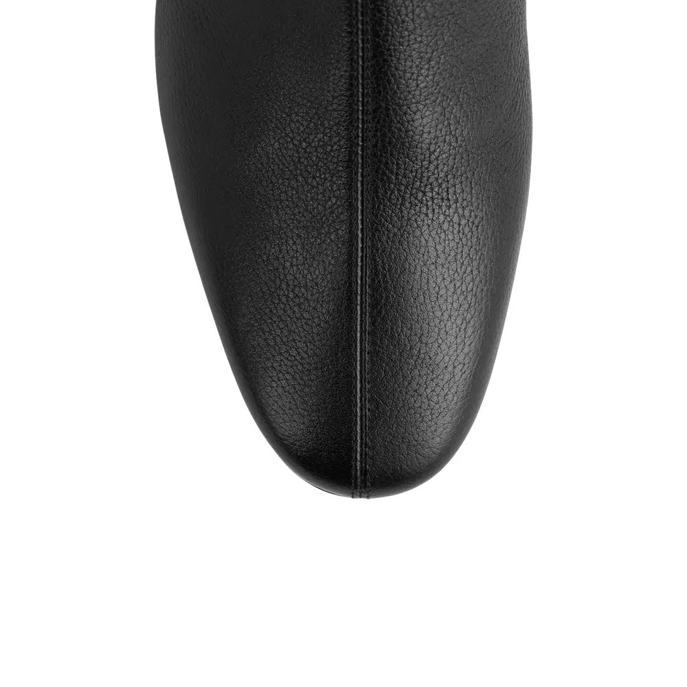 Ankle Boots Grained Leather Black