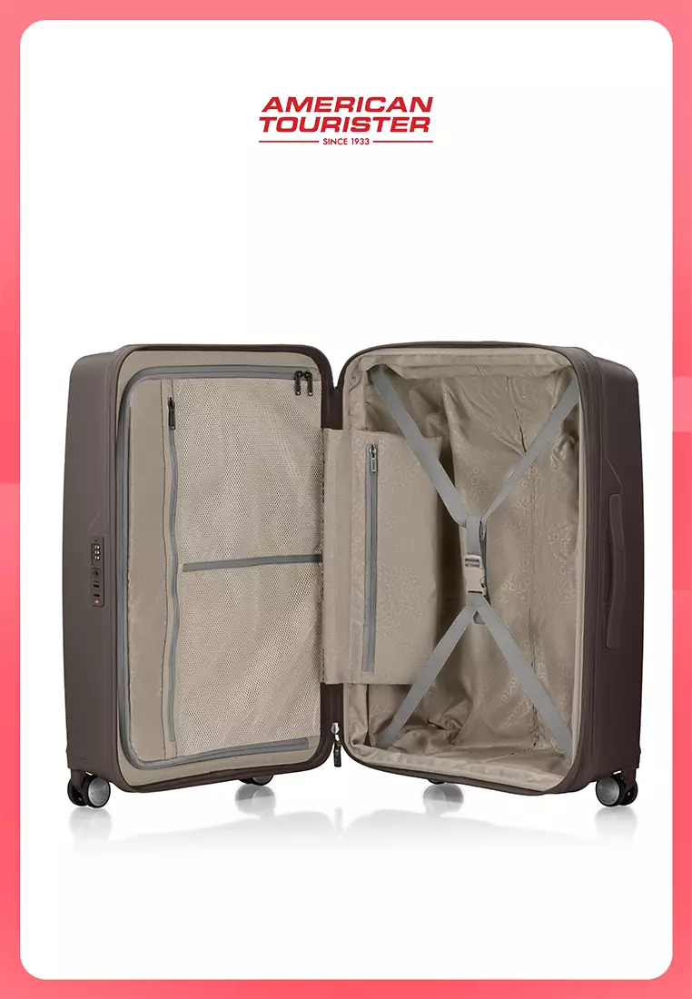 American Tourister Koper Hardcase Argyle Large 30 Inch EXP TSA V2 - Dark Chocolate