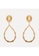 A-Excellence gold Whistle Abstract Earrings 57D2BAC70E22D3GS_2