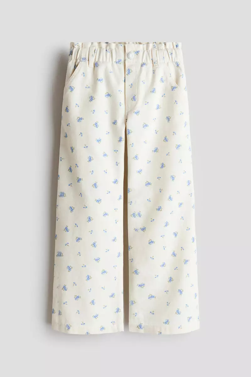 Wide Leg paper bag jeans