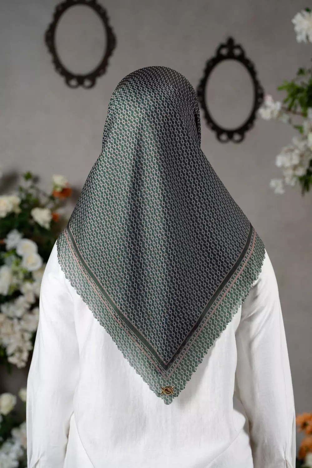 Klamby - Romely Scarf Hijau Cemara