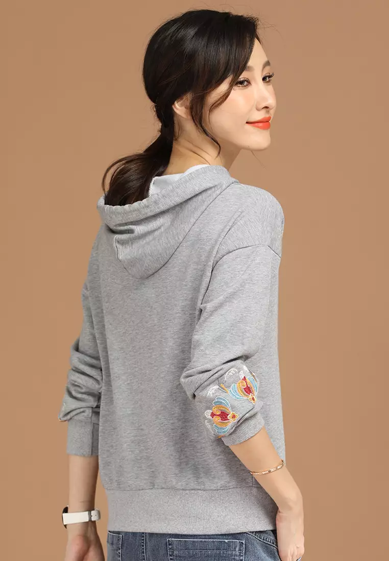 Girls hot sale gray hoodie