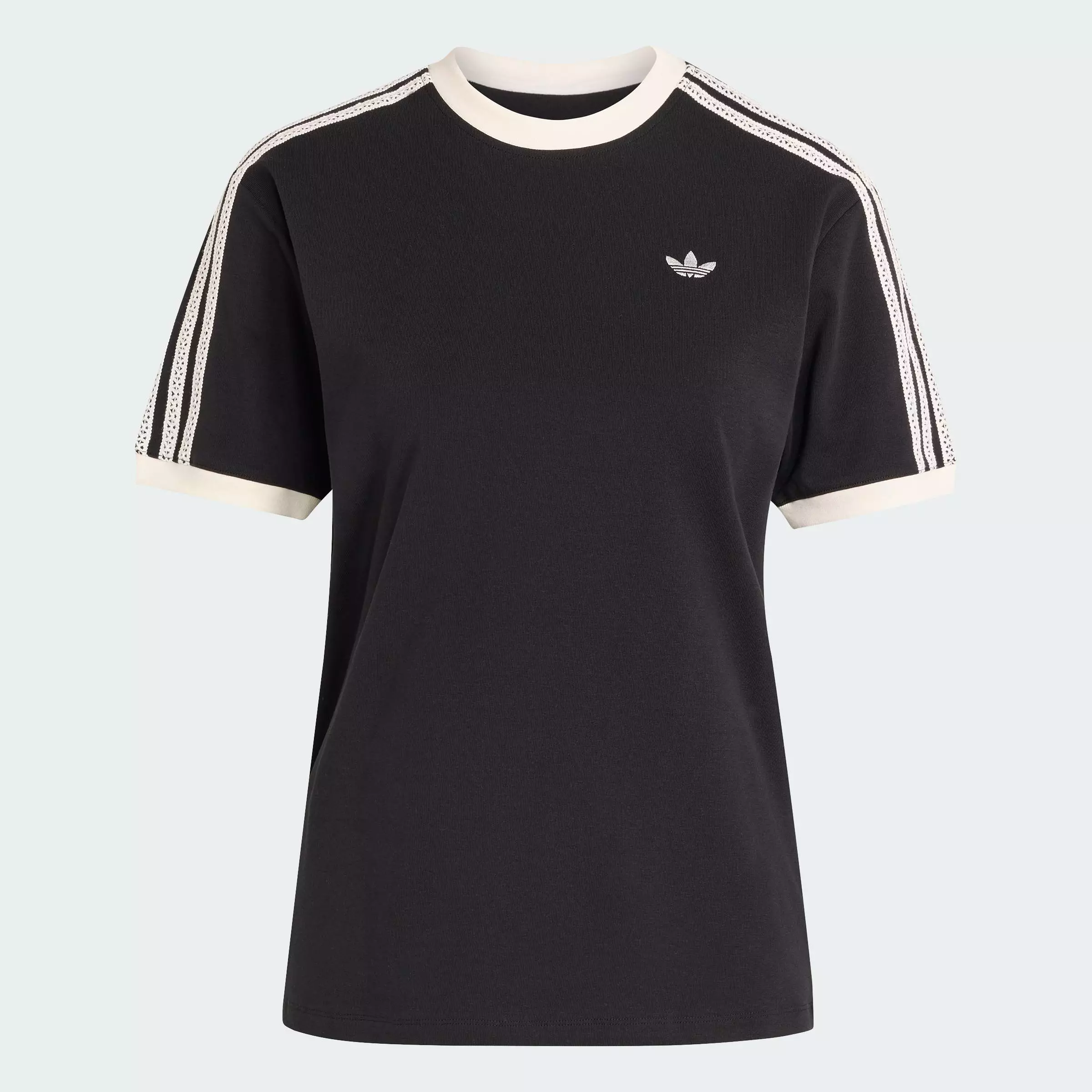 Lifestyle ORIGINALS SUMMER GLOW ADVANCED THREE STRIPES TEE Women Black KY8127