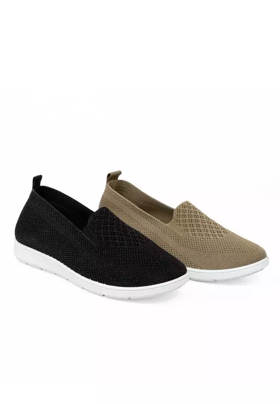 Dr. Kevin Sepatu Olahraga Sport Wanita Sneakers Rajut Slip On 559-001