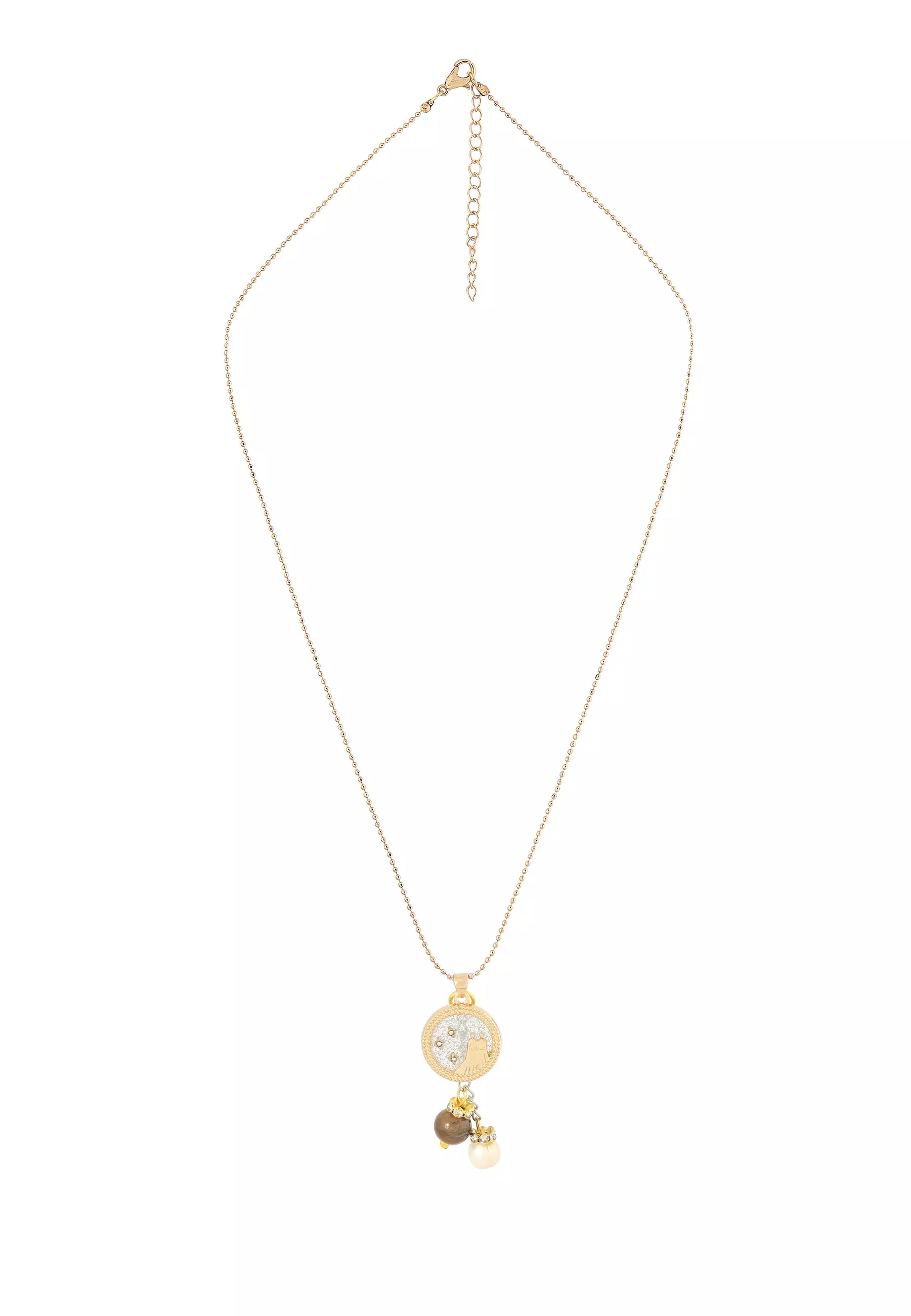 Gemini with Pearl & Tiger's Eyes