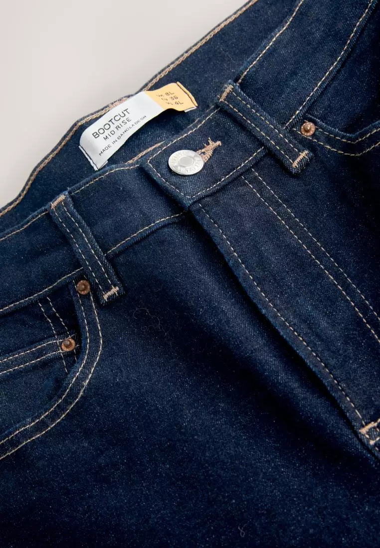 Mid Rise Stretch Bootcut Jeans