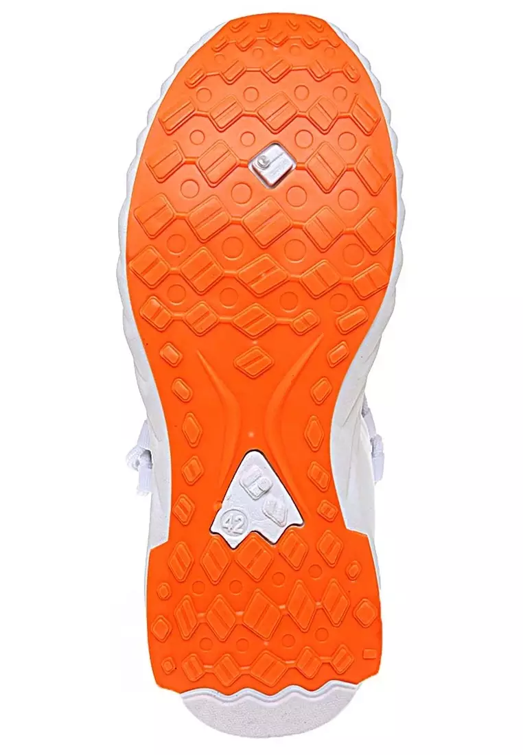 Chayton Sepatu Olahraga Pria Sneakers Casual Motif Garis Material Flyknit Mesh ORIGINAL - White