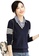 Its Me navy Fake Two Striped Sweater 6DC43AAB078A91GS_2