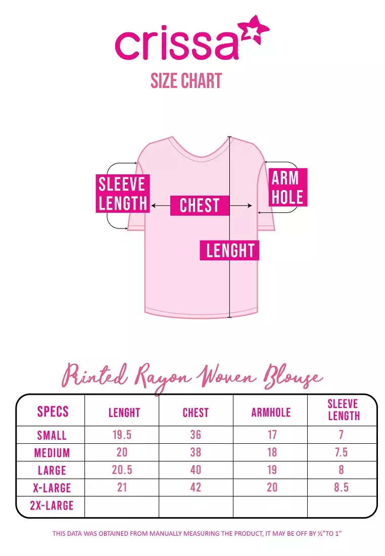 Woven Printed Rayon Short Sleeves Blouse