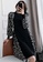 Sunnydaysweety black Temperament Imitation Silk Stitching Knitwear One-Piece Dress A21092810 22DBFAA2B02B85GS_4