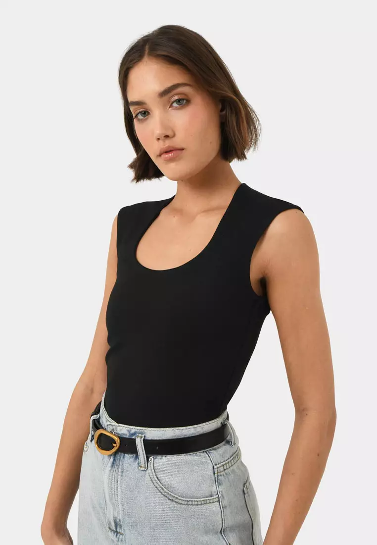 Soho Rounded Square Neck Top