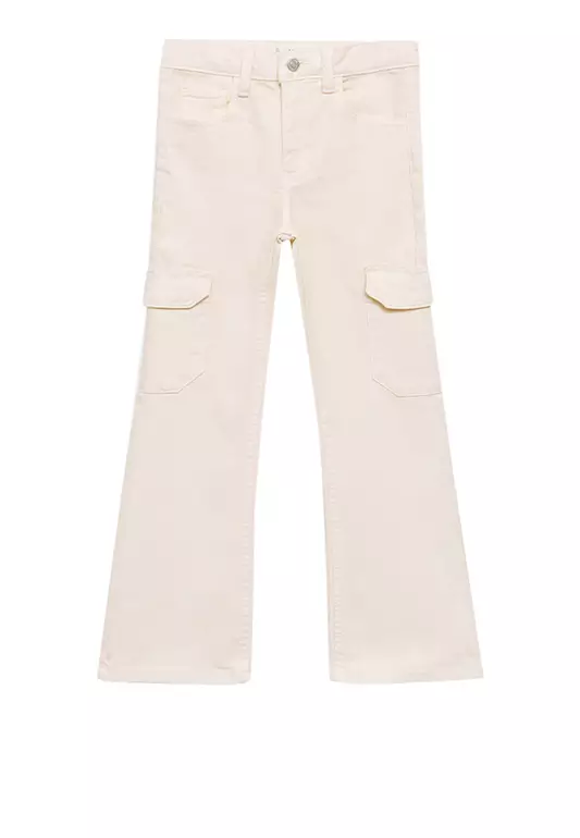 Flared Cargo Jeans