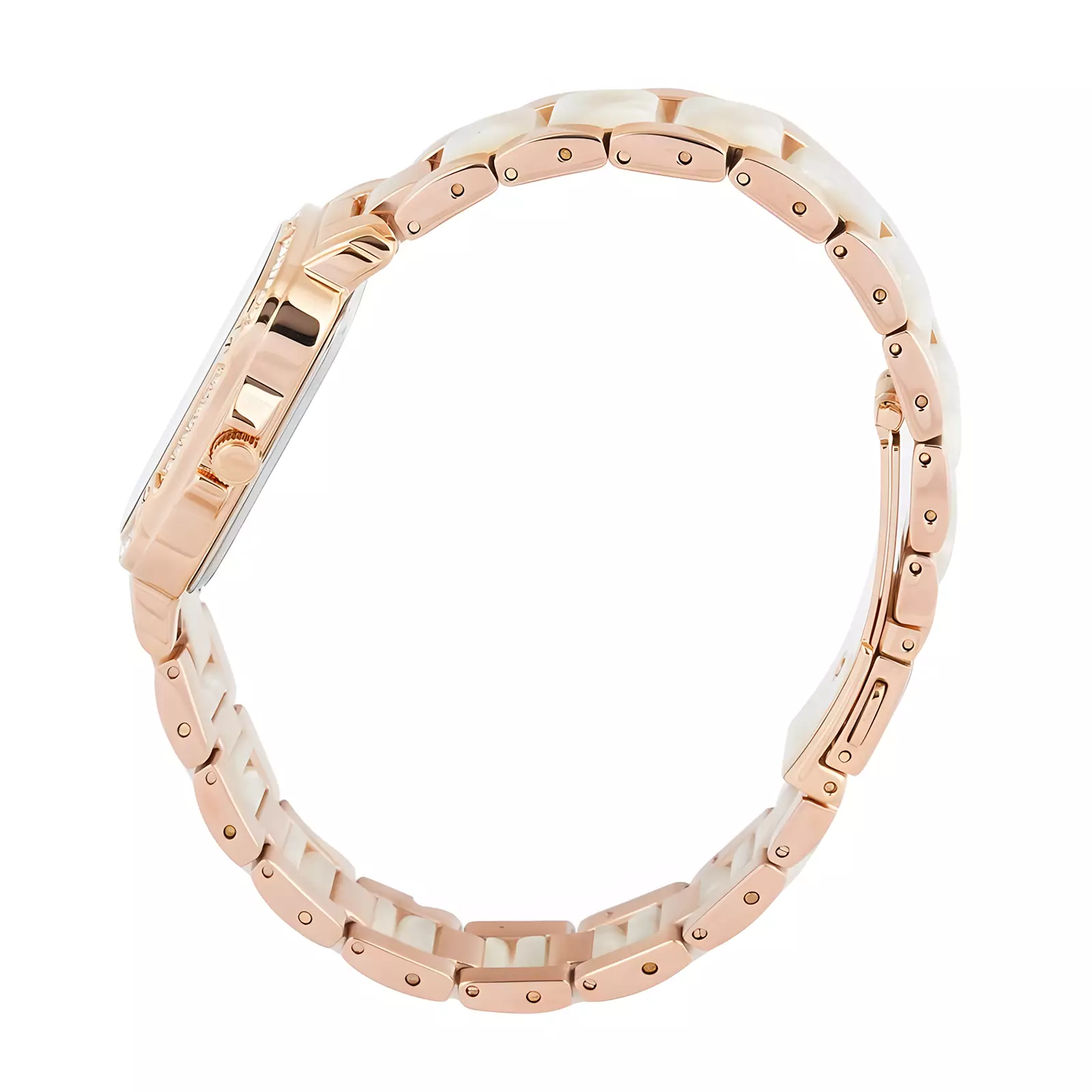 Jam Tangan Analog Wanita - Passion Series - Rose Gold Ivory - Stainless Steel - 2B79 LDBRGSL