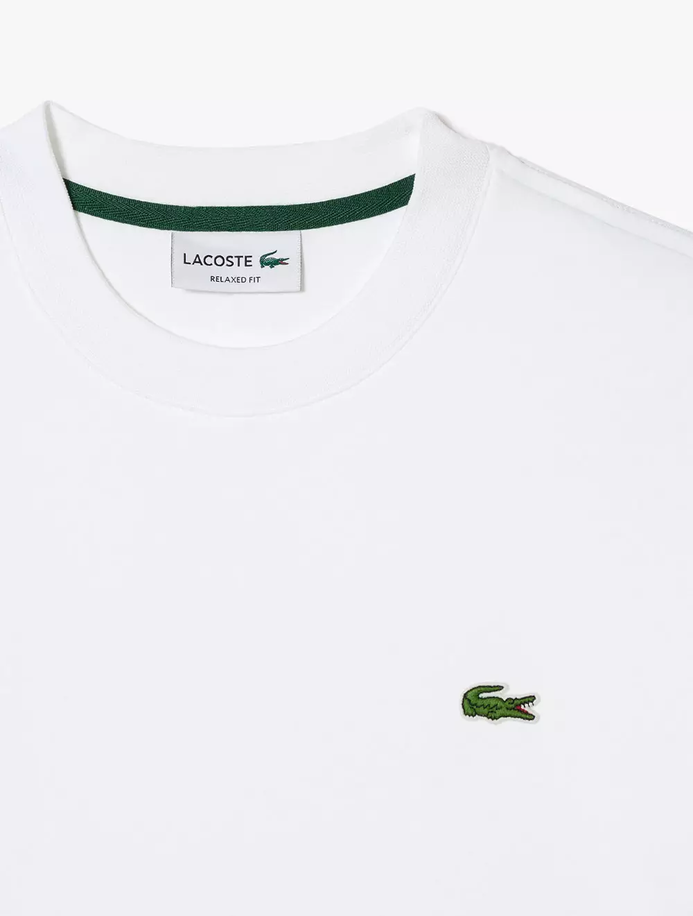 Jual Lacoste Relaxed Fit Cotton T-shirt - White Original 2024 | ZALORA ...