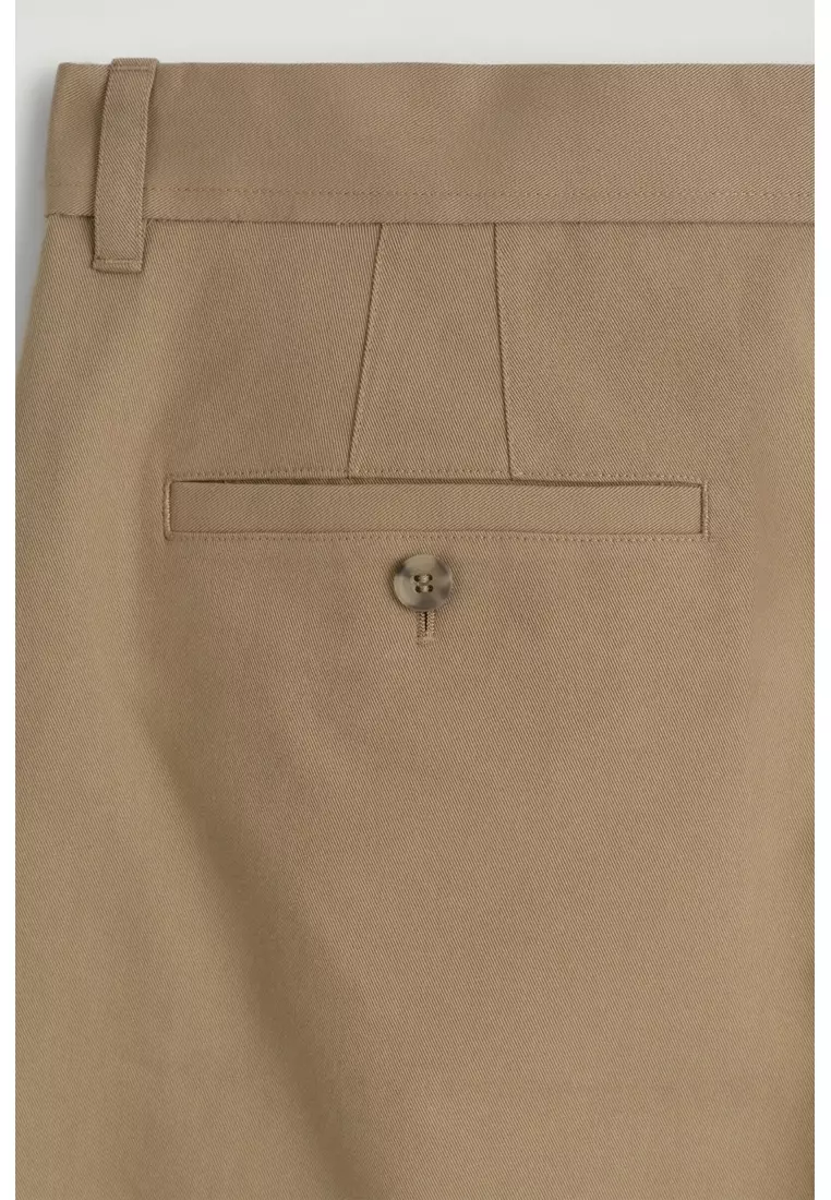 COTTON REGULAR-FIT STRAIGHT-LEG CHINOS