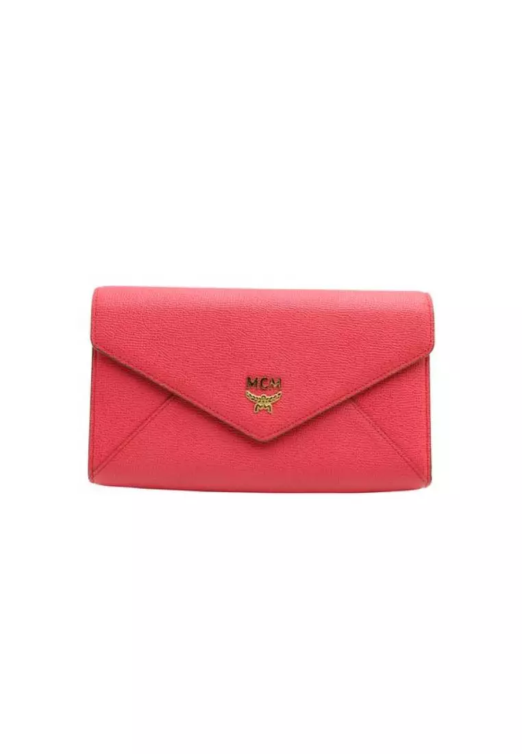 Red mcm cheap crossbody bag