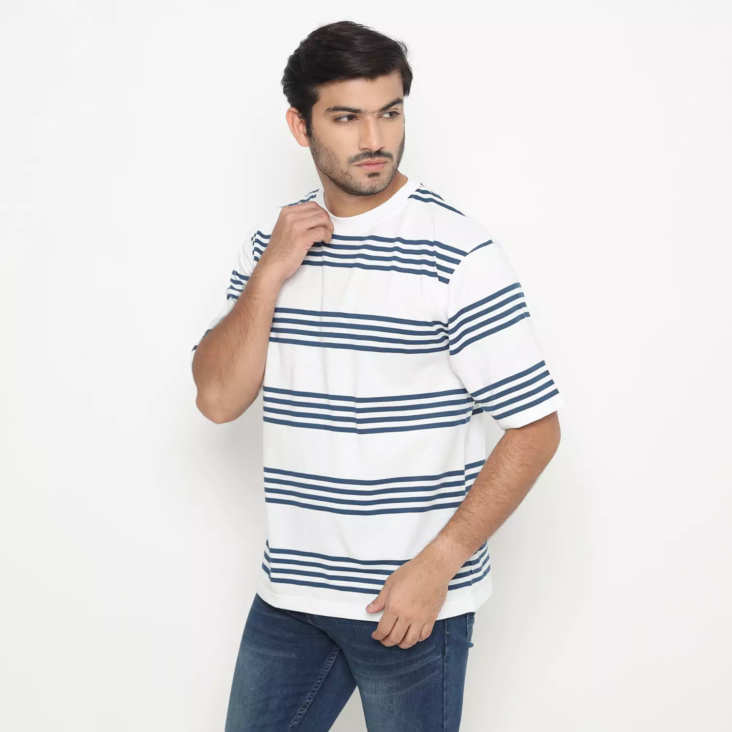 MATSUDA Kaos Oversize 20s Stripe Heavyweight T shirt Nankoku