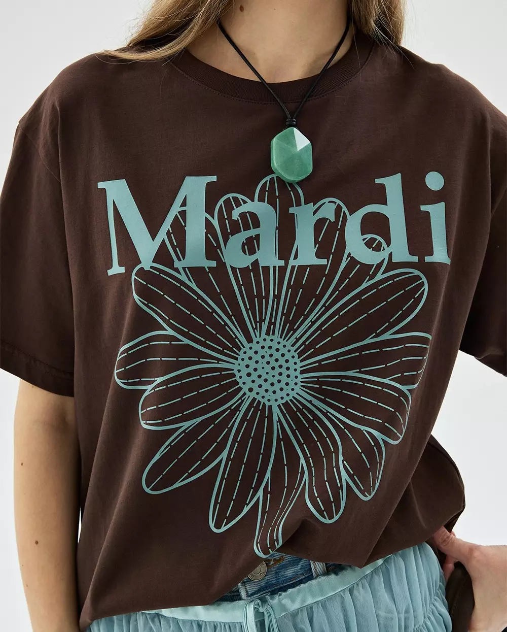 Tshirt FLOWERMARDI Brown Mint
