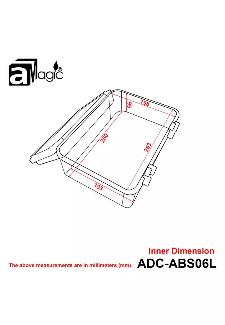 aMagic 【HK Brand】5.5L ABS Dehumidifying Dry Box with Handle