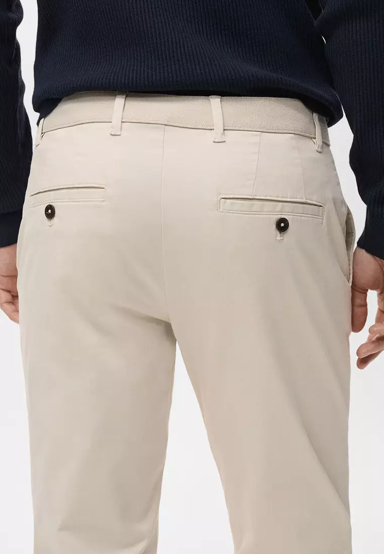 Prato Cropped Tapered Chino Trousers